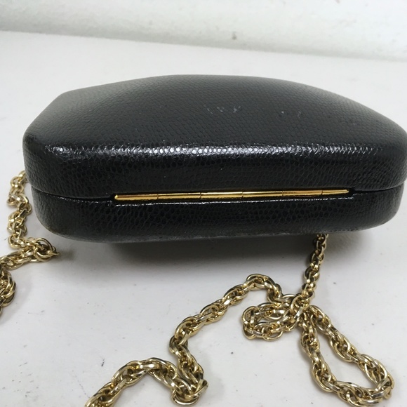 RODO ITALY Vintage black crystal evening bag clutch shoulder - Picture 7 of 7